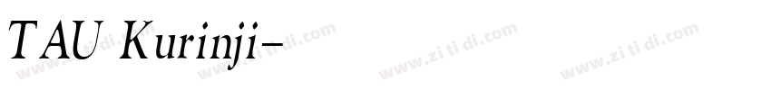 TAU Kurinji字体转换